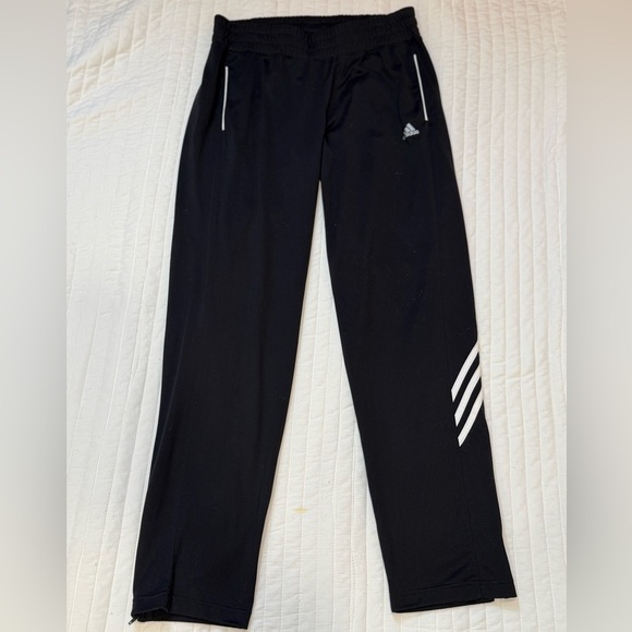 adidas Pants - Adidas Women's Climacool Black Training Pants with Ankle Zippers Size Large